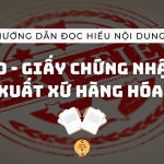 GIẤY CHỨNG NHẬN XUẤT XỨ HÀNG HÓA