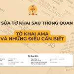 Sửa sau thông quan - Tờ khai AMA